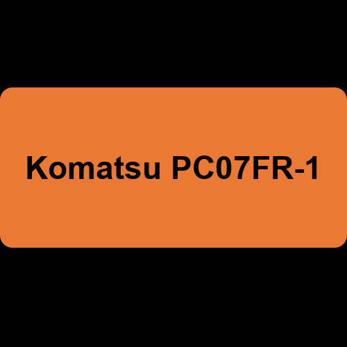 Komatsu PC07FR-1